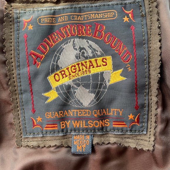 Vintage Style Adventure Bound by Wilson's - Brown Leather Jacket - Picture 3 of 4